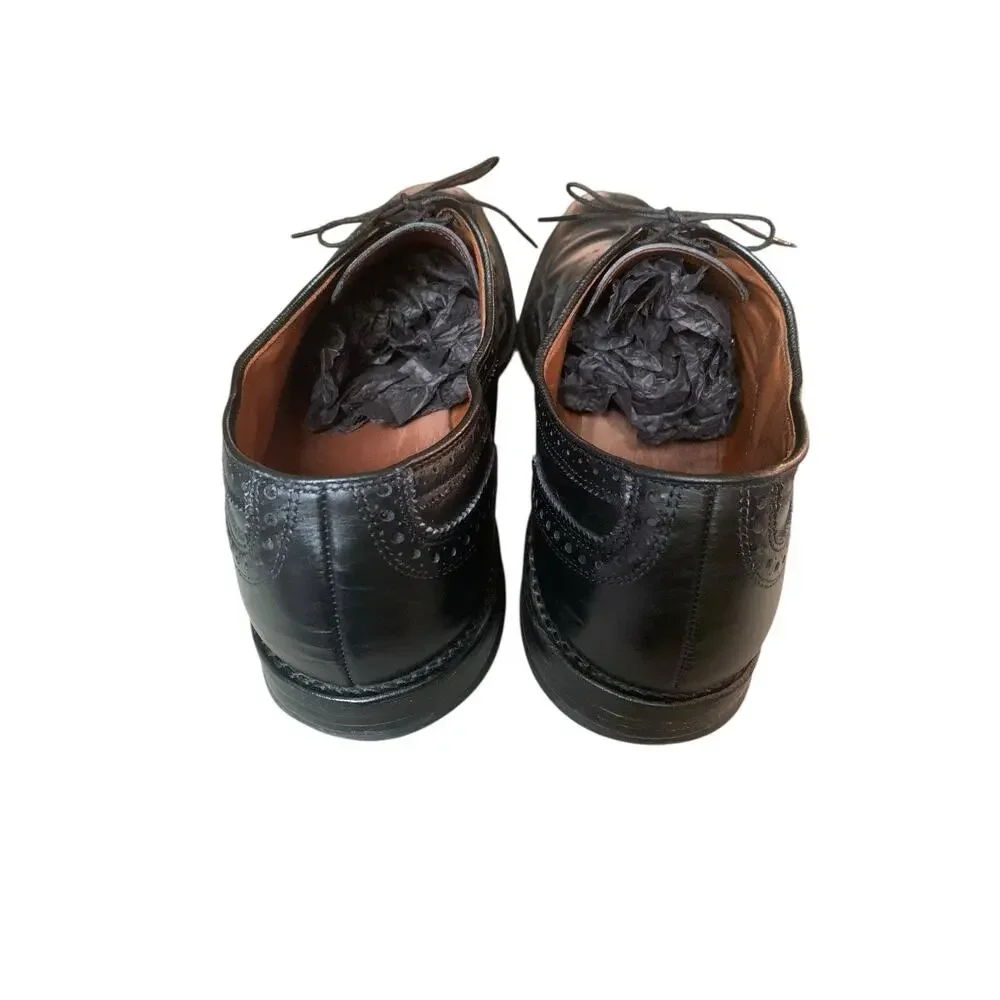 Allen Edmonds McAllister Wingtip Black Leather Oxford‎ Shoes Mens 15 B USA 691N